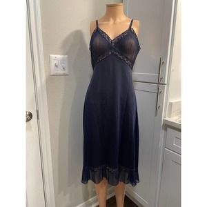50s Aristocraft Night Slip Blue 34D